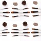 24pcs Draw Paint Brushes Set Kit Artist Paintbrush Round Brushes with Nylon Hair for Artist Acrylic Aquarelle Watercolor Gouache Face Painting for Great Art Drawing Supplies for Painter Students 24pcs Draw Paint Brushes Set Kit Artist Paintbrush Round Brushes with Nylon Hair for Artist Acrylic Aquarelle Watercolor Gouache Face Painting for Great Art Drawing Supplies for Painter Students
