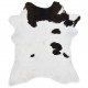 Calfskin Mixed Black and White 70x100 cm Calfskin Mixed Black and White 70x100 cm