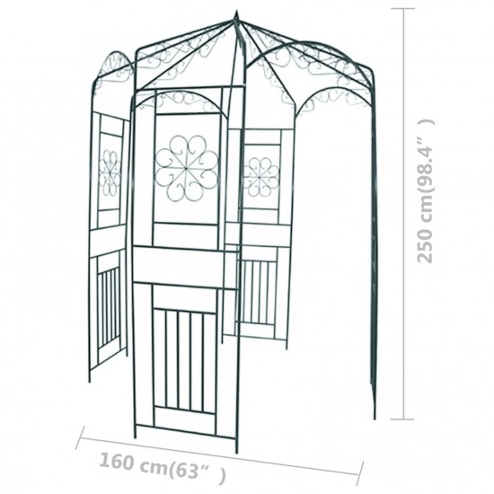 Garden Arch 250 cm Dark Green Garden Arch 250 cm Dark Green