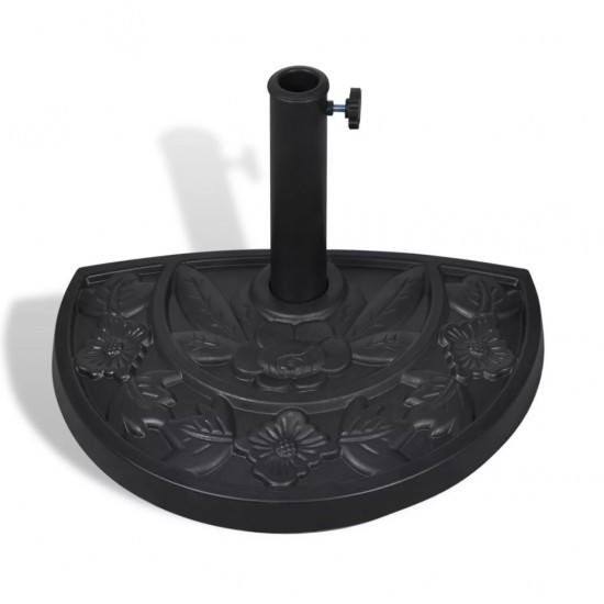 Resin Half Round Parasol Base Resin Half Round Parasol Base