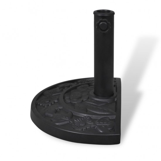 Resin Half Round Parasol Base Resin Half Round Parasol Base