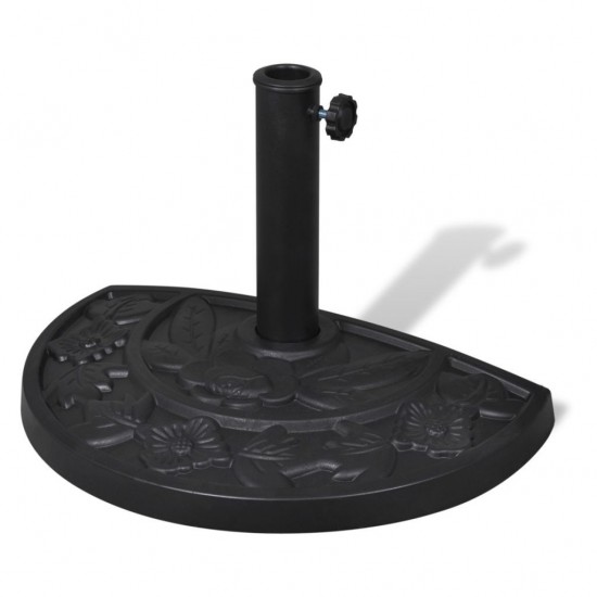 Resin Half Round Parasol Base Resin Half Round Parasol Base