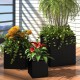 Garden Raised Beds 3 pcs Poly Rattan Black Garden Raised Beds 3 pcs Poly Rattan Black