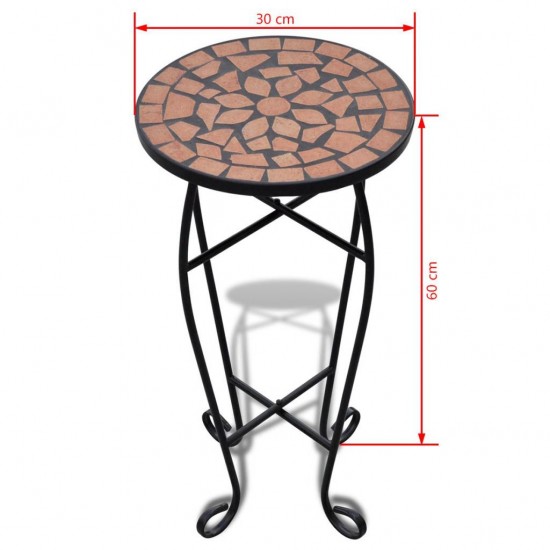 Mosaic Side Table Plant Table Terracotta Mosaic Side Table Plant Table Terracotta