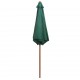 Parasol 270x270 cm Wooden Pole Green Parasol 270x270 cm Wooden Pole Green