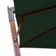Hanging Parasol 300x300 cm Wooden Pole Green Hanging Parasol 300x300 cm Wooden Pole Green