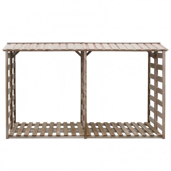 Firewood Storage Shed 300x90x176 cm Impregnated Pinewood Firewood Storage Shed 300x90x176 cm Impregnated Pinewood