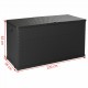Garden Storage Box Anthracite 120x56x63 cm PP Rattan Garden Storage Box Anthracite 120x56x63 cm PP Rattan