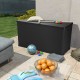 Garden Storage Box Anthracite 120x56x63 cm PP Rattan Garden Storage Box Anthracite 120x56x63 cm PP Rattan