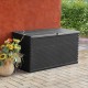 Garden Storage Box Anthracite 120x56x63 cm PP Rattan Garden Storage Box Anthracite 120x56x63 cm PP Rattan