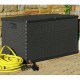 Garden Storage Box Anthracite 120x56x63 cm PP Rattan Garden Storage Box Anthracite 120x56x63 cm PP Rattan