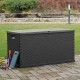 Garden Storage Box Anthracite 120x56x63 cm PP Rattan Garden Storage Box Anthracite 120x56x63 cm PP Rattan