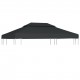 2-Tier Gazebo Top Cover 310 g/m² 4x3 m Anthracite 2-Tier Gazebo Top Cover 310 g/m² 4x3 m Anthracite