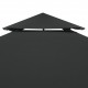 2-Tier Gazebo Top Cover 310 g/m² 4x3 m Anthracite 2-Tier Gazebo Top Cover 310 g/m² 4x3 m Anthracite