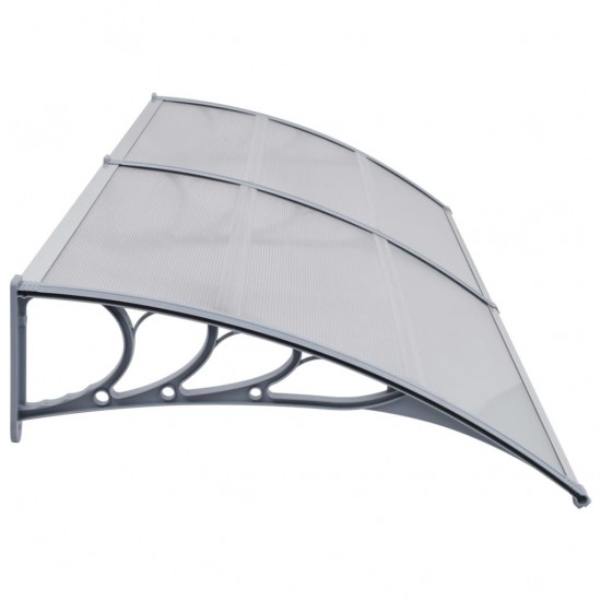 Door Canopy Grey 300x100 cm PC Door Canopy Grey 300x100 cm PC