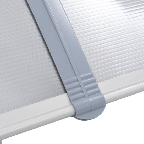 Door Canopy Grey 300x100 cm PC Door Canopy Grey 300x100 cm PC