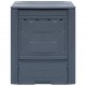 Garden Composter Grey 60x60x73 cm 260 L Garden Composter Grey 60x60x73 cm 260 L