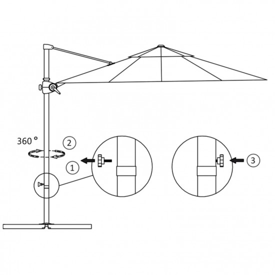 Cantilever Umbrella with Steel Pole Azure Blue 300 cm Cantilever Umbrella with Steel Pole Azure Blue 300 cm
