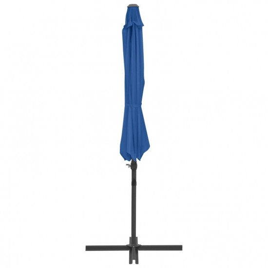 Cantilever Umbrella with Steel Pole Azure Blue 300 cm Cantilever Umbrella with Steel Pole Azure Blue 300 cm