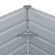 Raised Garden Bed 100x100x45 cm Galvanised Steel Grey Raised Garden Bed 100x100x45 cm Galvanised Steel Grey