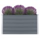 Raised Garden Bed 100x100x45 cm Galvanised Steel Grey Raised Garden Bed 100x100x45 cm Galvanised Steel Grey