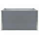 Raised Garden Bed 100x100x45 cm Galvanised Steel Grey Raised Garden Bed 100x100x45 cm Galvanised Steel Grey