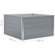 Raised Garden Bed 100x100x45 cm Galvanised Steel Grey Raised Garden Bed 100x100x45 cm Galvanised Steel Grey
