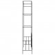 Garden Arch with Gate Black 138x40x238 cm Iron Garden Arch with Gate Black 138x40x238 cm Iron