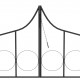Garden Arch with Gate Black 138x40x238 cm Iron Garden Arch with Gate Black 138x40x238 cm Iron