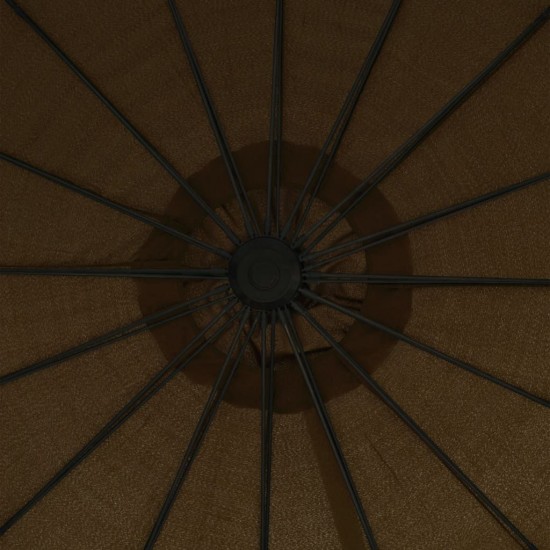 Hanging Parasol Taupe 3 m Aluminium Pole Hanging Parasol Taupe 3 m Aluminium Pole