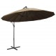 Hanging Parasol Taupe 3 m Aluminium Pole Hanging Parasol Taupe 3 m Aluminium Pole