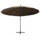 Hanging Parasol Taupe 3 m Aluminium Pole Hanging Parasol Taupe 3 m Aluminium Pole