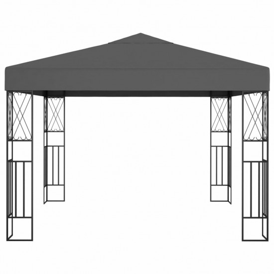 Gazebo 3x3 m Anthracite Fabric Gazebo 3x3 m Anthracite Fabric