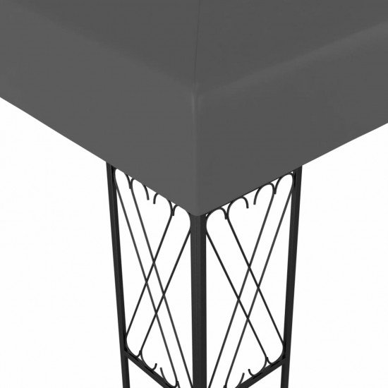 Gazebo 3x3 m Anthracite Fabric Gazebo 3x3 m Anthracite Fabric