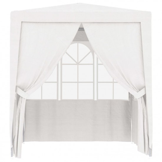 Professional Party Tent with Side Walls 2x2 m White 90 g/m² Professional Party Tent with Side Walls 2x2 m White 90 g/m²