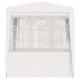 Professional Party Tent with Side Walls 2x2 m White 90 g/m² Professional Party Tent with Side Walls 2x2 m White 90 g/m²