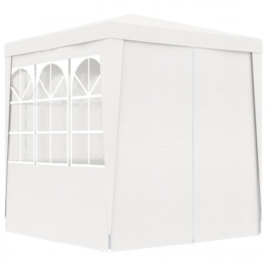 Professional Party Tent with Side Walls 2x2 m White 90 g/m² Professional Party Tent with Side Walls 2x2 m White 90 g/m²
