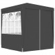 Professional Party Tent with Side Walls 2x2 m Anthracite 90 g/m? Professional Party Tent with Side Walls 2x2 m Anthracite 90 g/m?