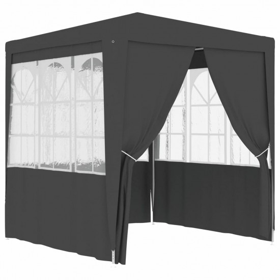 Professional Party Tent with Side Walls 2x2 m Anthracite 90 g/m? Professional Party Tent with Side Walls 2x2 m Anthracite 90 g/m?