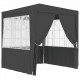 Professional Party Tent with Side Walls 2x2 m Anthracite 90 g/m? Professional Party Tent with Side Walls 2x2 m Anthracite 90 g/m?