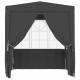 Professional Party Tent with Side Walls 2x2 m Anthracite 90 g/m? Professional Party Tent with Side Walls 2x2 m Anthracite 90 g/m?