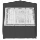 Professional Party Tent with Side Walls 2x2 m Anthracite 90 g/m? Professional Party Tent with Side Walls 2x2 m Anthracite 90 g/m?