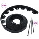 Flexible Lawn Edging with 30 Pegs 10 m 5 cm Flexible Lawn Edging with 30 Pegs 10 m 5 cm
