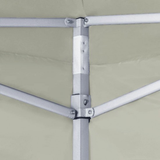 Professional Folding Party Tent with 2 Sidewalls 2x2 m Steel Cream Professional Folding Party Tent with 2 Sidewalls 2x2 m Steel Cream