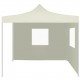 Professional Folding Party Tent with 2 Sidewalls 2x2 m Steel Cream Professional Folding Party Tent with 2 Sidewalls 2x2 m Steel Cream