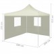 Professional Folding Party Tent with 2 Sidewalls 2x2 m Steel Cream Professional Folding Party Tent with 2 Sidewalls 2x2 m Steel Cream