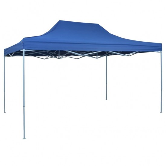 Professional Folding Party Tent 3x4 m Steel Blue Professional Folding Party Tent 3x4 m Steel Blue