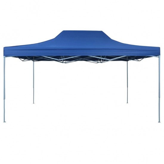 Professional Folding Party Tent 3x4 m Steel Blue Professional Folding Party Tent 3x4 m Steel Blue