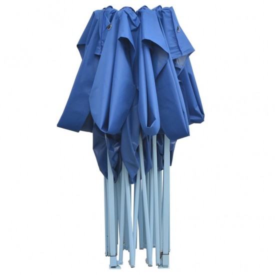 Professional Folding Party Tent 3x4 m Steel Blue Professional Folding Party Tent 3x4 m Steel Blue
