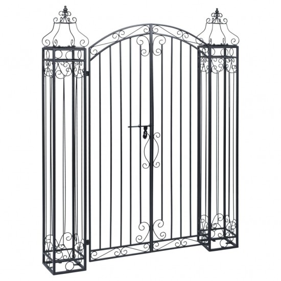 Ornamental Garden Gate Wrought Iron 122x20.5x160 cm Ornamental Garden Gate Wrought Iron 122x20.5x160 cm
